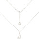chokery Srebrny choker pancerka z żaglówką