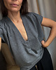 t-shirt damskie T-shirt Chillout graphite v neck
