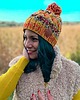 czapki damskie Czapka Handmade Happy Jesień