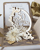kartki scrapbooking 50 rocznica ślubu, złote gody, exploding box