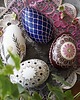 ozdoby wielkanocne Pisanki tradycyjne batikowe - różne wzory