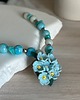 bransoletki z kamieni naturalnych Bransoletka handmade Niezapominajka