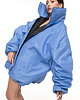 kurtki damskie Kurtka typu bomber oversize baby blue