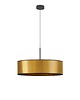 lampy wiszące Złota lampa wisząca do salonu w stylu glamour SINTRA MIRROR z abażurem 60 cm