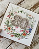 kartki scrapbooking Wyjątkowa ręcznie robiona kartka życzenia na 80 urodziny