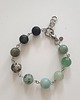 bransoletki z kamieni naturalnych Bransoletka FANABERIA kulki, amazonit, akwamaryn, awenturyn, labradoryt
