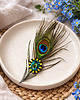 broszki Broszka Pawie pióro