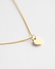złote naszyjniki 16k Gold Plated Small Round Tag Necklace