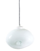 lampy wiszące LAMPA WISZĄCA szklana pastelowa biel