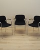 krzesła Komplet trzech krzeseł, włoski design, lata 70, produkcja: Włochy