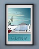 plakaty Plakat GDYNIA - DWORZEC MORSKI