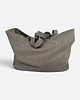 torby na ramię Shoper bag oliwkowy khaki nubuk naturalny