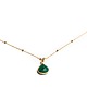 złote naszyjniki Naszyjnik z nefrytem