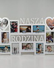 ramki na zdjęcia Multirama ramka na zdjęcia z napisem Nasza Rodzina 12 zdjęć serca prezent na 