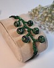 bransoletki wire wrapping Bransoletka gałązka z zoisytami