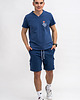 t-shirty męskie T-shirt męski  denim do V z nadrukiem