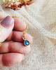 złote naszyjniki NASZYJNIK z lapis lazuli, minimalistyczny naszyjnik