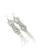 kolczyki soutache Srebrzyste kolczyki sutasz - kolekcja Glamour