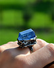 pierścionki srebrne Blue cube