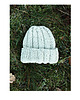 czapki damskie Czapka  beanie handmade melanż ecru