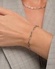 bransoletki - inne Srebrna bransoletka o splocie paperclip Paraiso Ravena