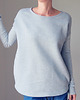 bluza bez kaptura damska Gruby Wąski rękaw Szary