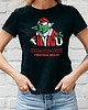 t-shirt damskie Koszulka damska organiczna Yoda Christmas