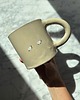 kubki i filiżanki Duży Ceramiczny Kubek Handmade 420 ml z Owieczkami Podhale