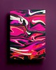 grafiki i ilustracje Plakat - abstrakcja - Abstract neon pink -  A4 lub 30x40