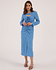 sukienki midi damskie Sukienka Samantha Blue