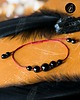 bransoletki z kamieni naturalnych Bransoletka Ochronna Turmalin Onyx Czerwona