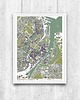 plakaty Plakat Kopenhaga - plan miasta