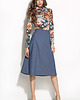 spódnice midi Spódnica MIDI sp25 - jeans