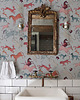 naklejki ścienne do pokoju dziecka Tapeta Oriental Animals Light Blue