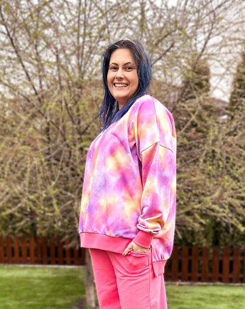 Bluza damska bez kaptura wata curkowa, OSOBY - Prezent dla niej