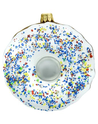 Bombka choinkowa: Donut z białym lukrem, Syn Bombkarza