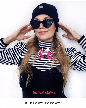 Kolekcja Pop Art Dog Brosza z Buldogiem  1 szt, Pudrowy Różowy