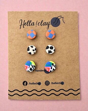 Minikolczyki 3pack, Hellaclay