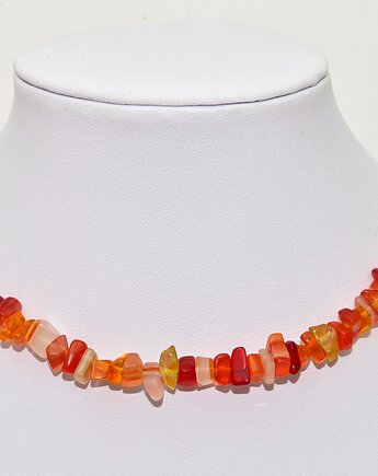 Choker Naszyjnik Karneol Kamień naturalny, Lacasilla
