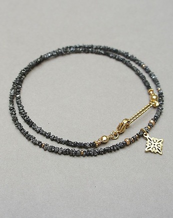 Diamenty black vol. 3 /choker/ naszyjnik - Szlachetna kolekcja, KiKa pracownia