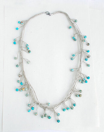 Blue lniany naszyjnik, galeria nuit