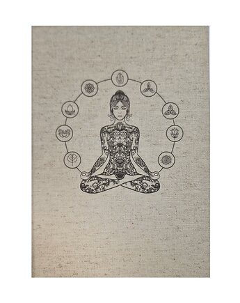 Notes Joga 22x16.5 cm ecru w kropki, Pracownia Introligator Gliwice