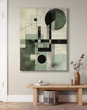 Geometria natury - Obraz na płótnie - Druk Blejtrama, Minimalizm, Loft #29, Black Sapphire Art