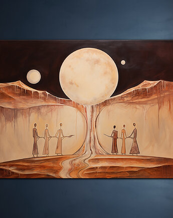 Kobiety Diuny - Plakat - Impresjonizm, Loft, Minimalizm, Black Sapphire Art