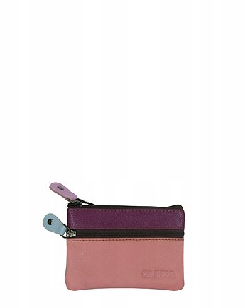 Saszetka skórzana skóra naturalna na klucze bilon poręczna OLIVKA, Olivka Warsaw