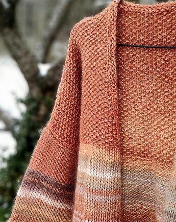 Salmon flash/ cardigan, agat handmade