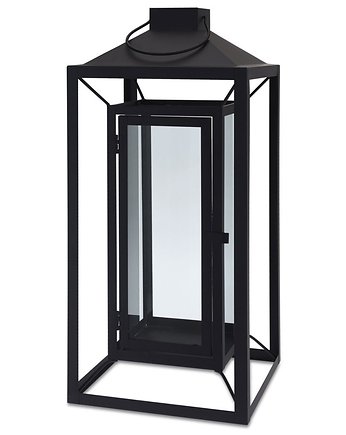 Latarnia Lampion Czarna Metalowa 53 cm, MIA home