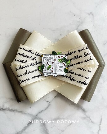 Broszka dla miłośników książek  Nowość, Pudrowy Różowy