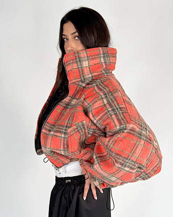 Krótka kurtka typu bomber teddy red rush, REST Factory