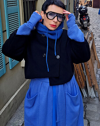 KURTKA 100% virgin WOOL  Kaszmir, momo fashion